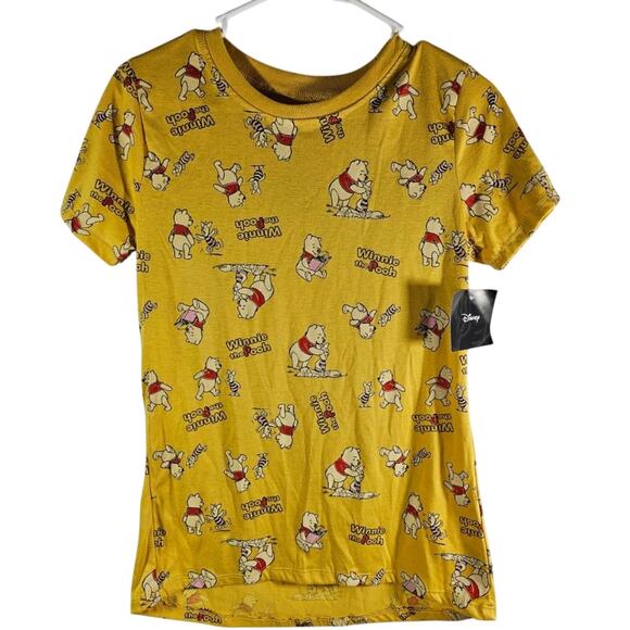 Disney's Winnie the Pooh Character T-shirt NWT Juniors Size M - Picture 1 of 8